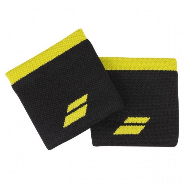 Babolat Logo Wristband 2x Black / Yellow